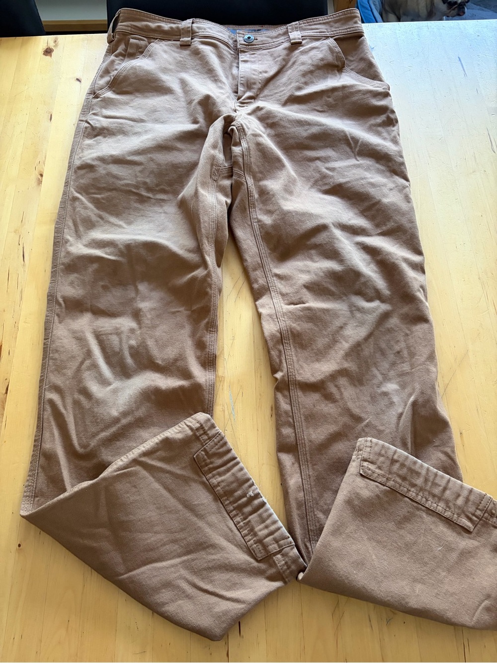 Men's Classic Straight Cargo Pants - Brown